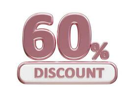 Discount sale percentage  vector illustration 3d render