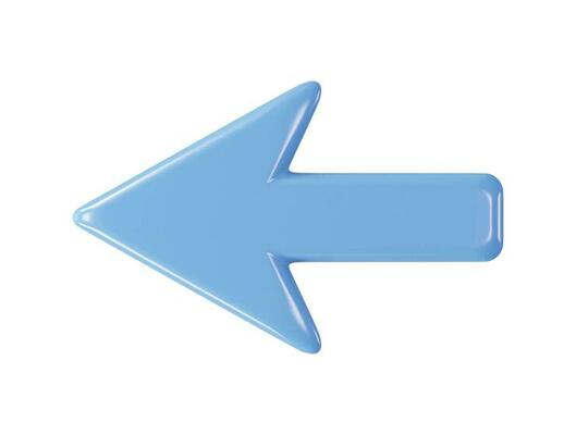 3d rendering vector illustration arrow icon