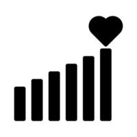 signal icon solid style valentine illustration vector element and symbol perfect.
