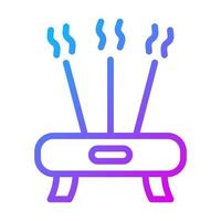 incense icon gradient purple style chinese new year illustration vector perfect.