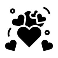 heart icon solid style valentine illustration vector element and symbol perfect.