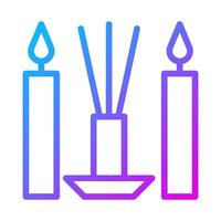 incense icon gradient purple style chinese new year illustration vector perfect.