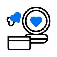 cosmetic icon duotone blue style valentine illustration vector element and symbol perfect.