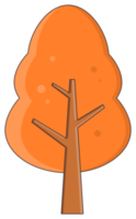 temporada árbol objeto pegatina png