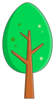 árbol objeto pegatina png