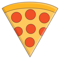 Scheibe Pizza Objekt Aufkleber png