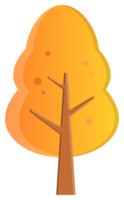 element aurtumn tree object sticker png