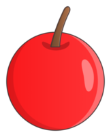 körsbär frukt objekt klistermärke png