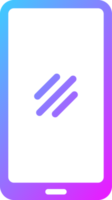 Smartphone icon in gradient colors. Handphone signs illustration. png