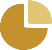 torta gráfico ilustração mão desenhado estilo para finança conceito png