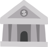 Bank Illustration Hand gezeichnet Stil zum Finanzen Konzept png