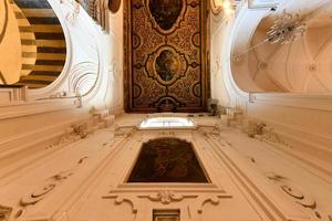 Amalfi, Italy - Aug 28, 2021, Ceiling interior of Apostle Saint Andrew, Roman Catholic church. photo