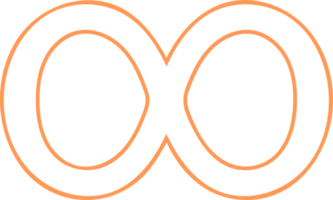 Orange Infinity Symbol png