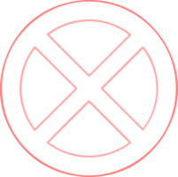 Circle with Cross Sign png