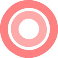 encerrado en un círculo bala punto símbolo png