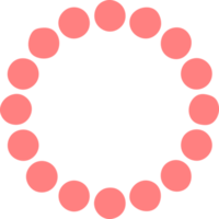 naranja punteado circulo png