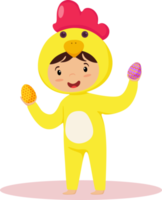 Happy Easter cartoon character icon png