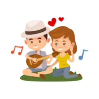 pareja enamorada png