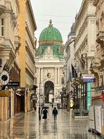 Vienna, Austria - Jul 18, 2021, Spanish Riding School and various shops at the Hofburg Vienna, Austria. photo