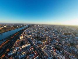 Seville city aerial view in Seville province of Andalusia Autonomous Community of Spain, Europe photo