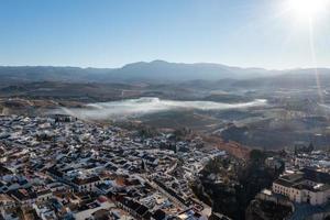 aéreo ver de el ciudad de ronda en málaga, España. foto