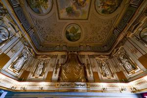 Naples, Italy - August 17, 2021, Lavish interior of the Royal Palace of Naples in Italy. photo