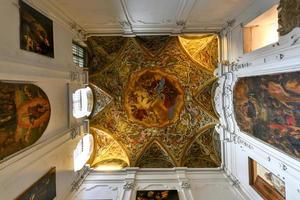 Naples, Campania, Italy - August 17, 2021, Interior of the 15th century church of Sant'Anna dei Lombardi photo