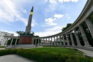 Vienna, Austria, July 15, 2021. The Red Army Memorial is a monument to Soviet soldiers who died during the liberation of Austria from fascism. photo