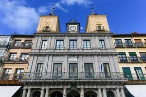 City Hall of Segovia, Spain. The historic building, was built in the early 17th century, now house is the city hall of Segovia. photo