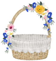 primavera floral acuarela con Clásico Cubeta png