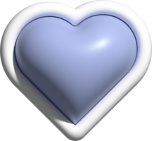 3d cute heart decoration png