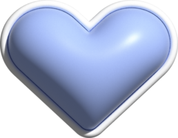 3d cute heart decoration png