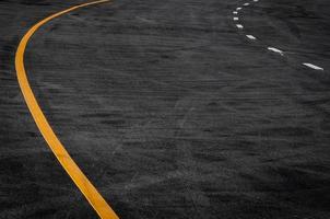 line in the asphalt road ,Copy space of road line texture abstract background photo