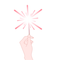 Hand with Firework png