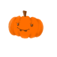 söt pumpa vattenfärg png