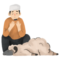 illustration islamique eid Al adha qurban png