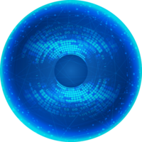 recorte de ojo de tecnología moderna png