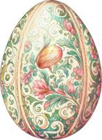 Pasqua uovo fiore acquerello illustrazione png