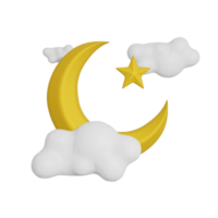 Ramadan eid Al fitr sur transparent Contexte 3d illustration png