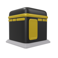 Kaaba Ramadan eid al fitr auf transparent Hintergrund 3d Illustration png