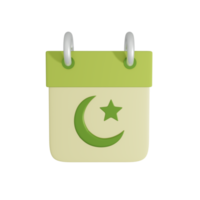 Notitie Ramadan eid al fitr Aan transparant achtergrond 3d illustratie png