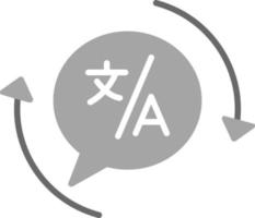 icono de vector de traducción