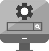 Computer Search Engine Vector Icon