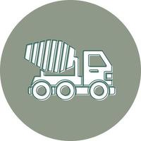 Mixer Truck Vector Icon