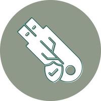 Usb Secure Vector Icon