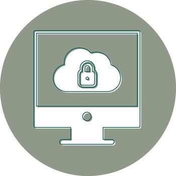 datos seguro vector icono