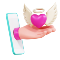 móvil amor icono png