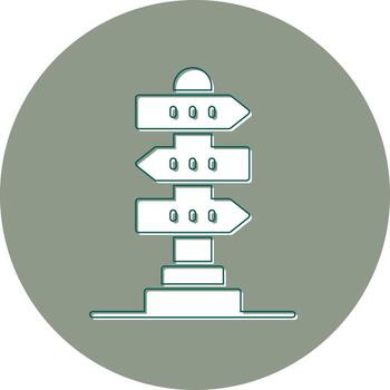 icono de vector de dirección