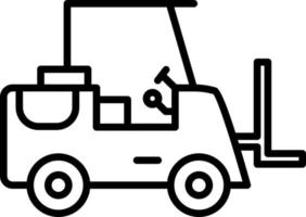 Forklift Vector Icon