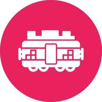 tren carga vector icono